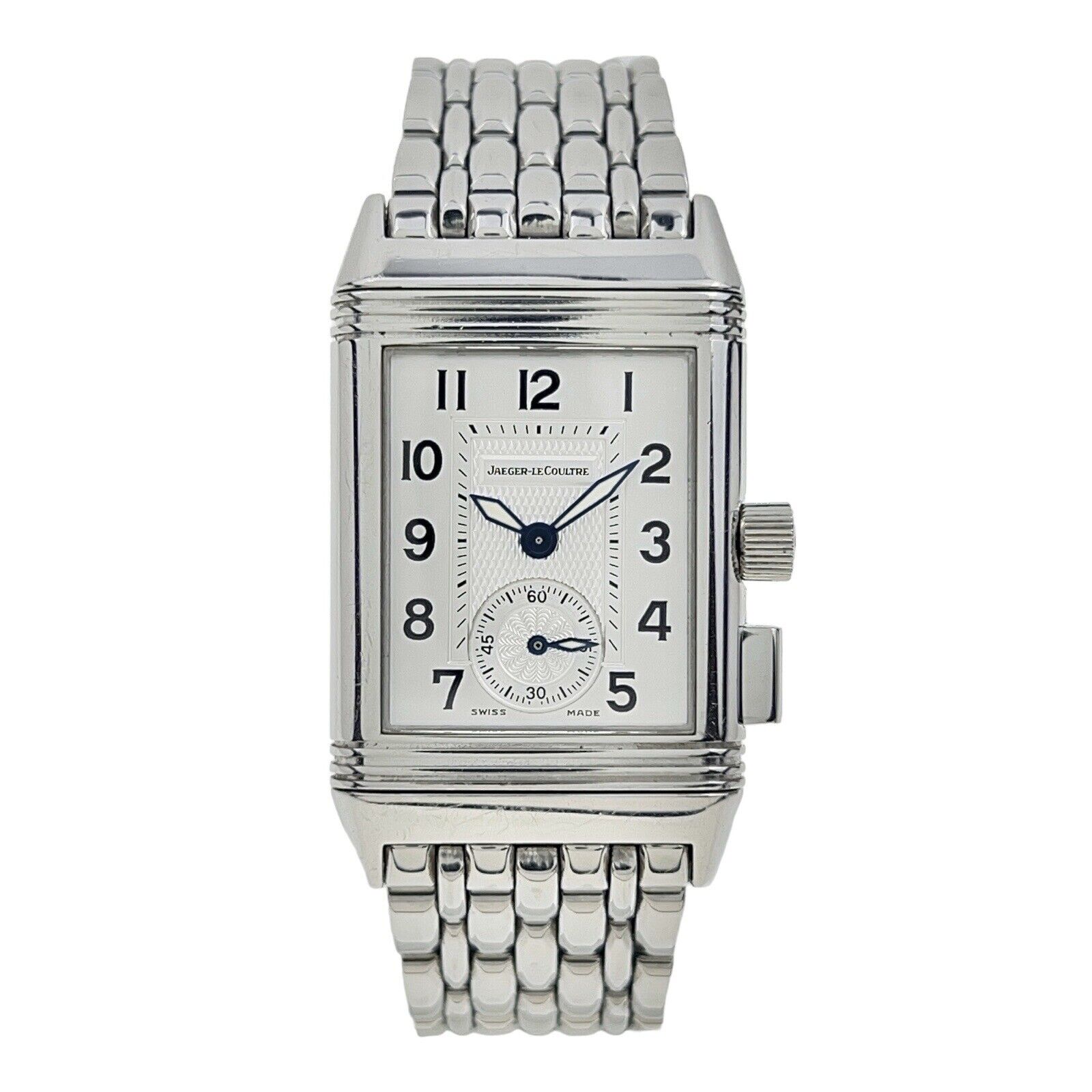 Jaeger LeCoultre Reverso Memory Stainless Steel Black 23x39mm Manual Wind Men’s