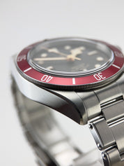 Tudor Black Bay Smiley Stainless Steel Red 41mm Automatic Watch 79220R