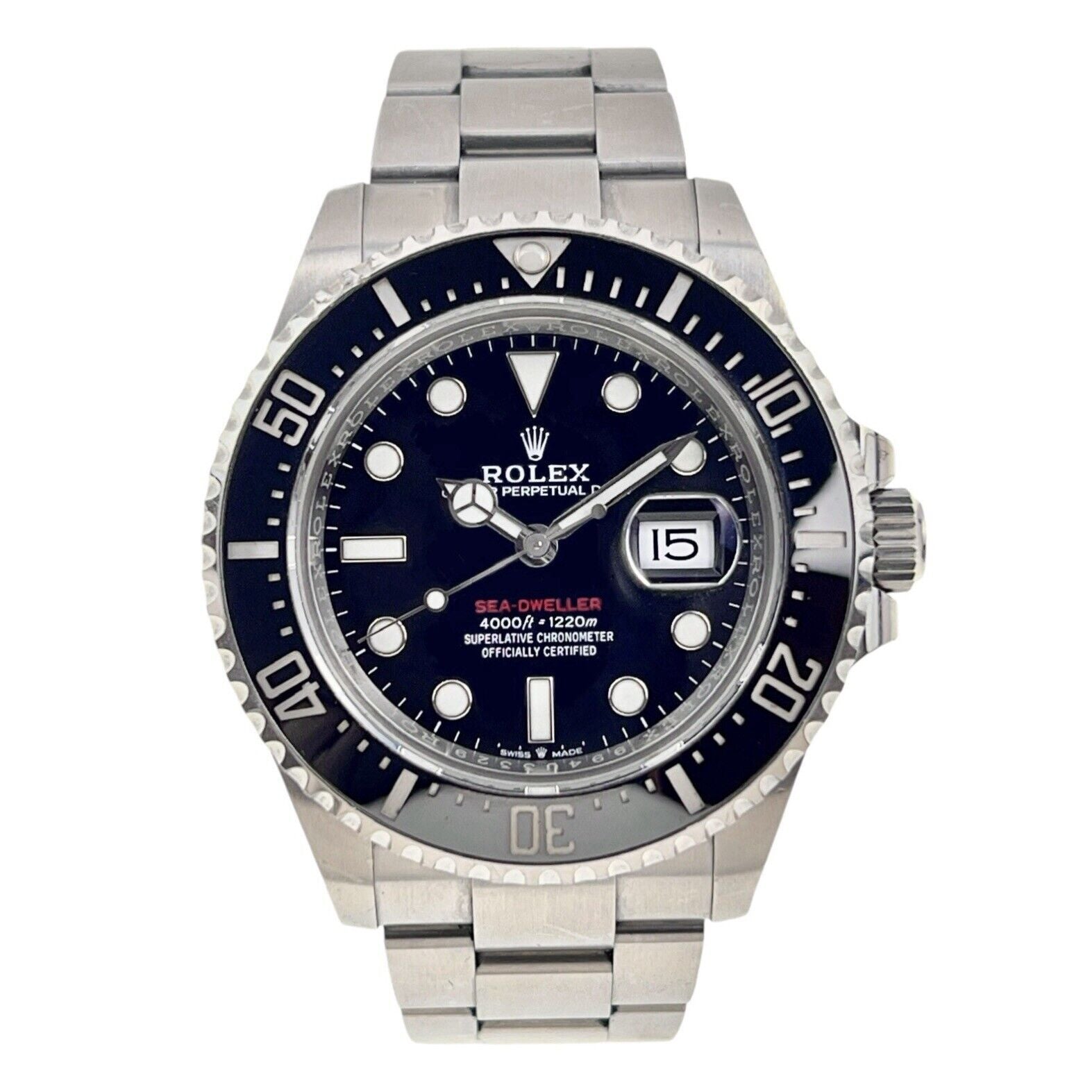 Rolex Sea Dweller Red Letter Steel Black 43mm Automatic Men’s Watch 126600