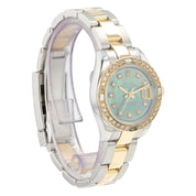 Rolex Datejust Two-Tone Green Dial Steel & Gold 26mm Automatic Womens 179163
