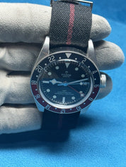 TUDOR Black Bay Pepsi GMT M79830RB-0003 On Fabric Strap Automatic Men’s Watch