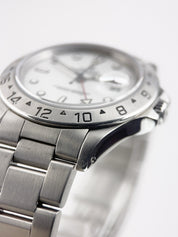 Rolex Explorer II Stainless Steel White Dial 40mm Automatic Mens Watch 16570