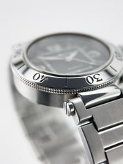 Cartier Pasha Seatimer Stainless Steel Black Dial 40mm Automatic Men’s W31077M7