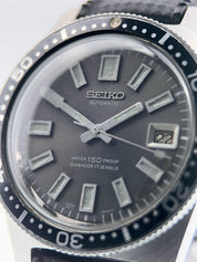 Seiko Stainless Steel Grey Dial 38mm Automatic Movement Mens Watch 6217-8001