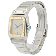 Cartier Santos Galbee Anthracite Dial Gold & Steel 29mm Quartz Men’s Watch 1566