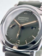 Panerai Radiomir GMT Stainless Steel Green 45mm Automatic Men’s Watch PAM00998