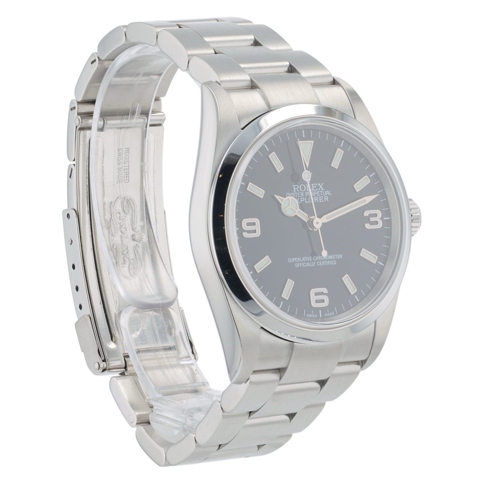 Rolex Explorer Stainless Steel Black Dial 36mm Automatic Men’s Watch 114270