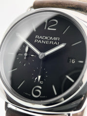 Panerai Radiomir 10 Days GMT Steel Black Dial 47mm Automatic Watch PAM00323