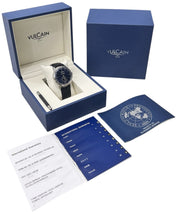 Vulcan Moonphase 50s Presidents Steel Blue Dial 42mm Automatic Mens Watch 580158