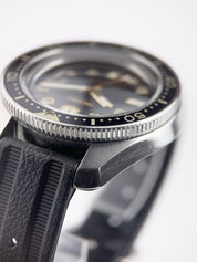 Seiko Stainless Steel Black Dial 44mm Automatic Movement Mens Watch 6159-7000