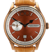 Alexander Shorokhoff Neva Brown Dial Steel 43.5mm Manual Limited Edition Watch