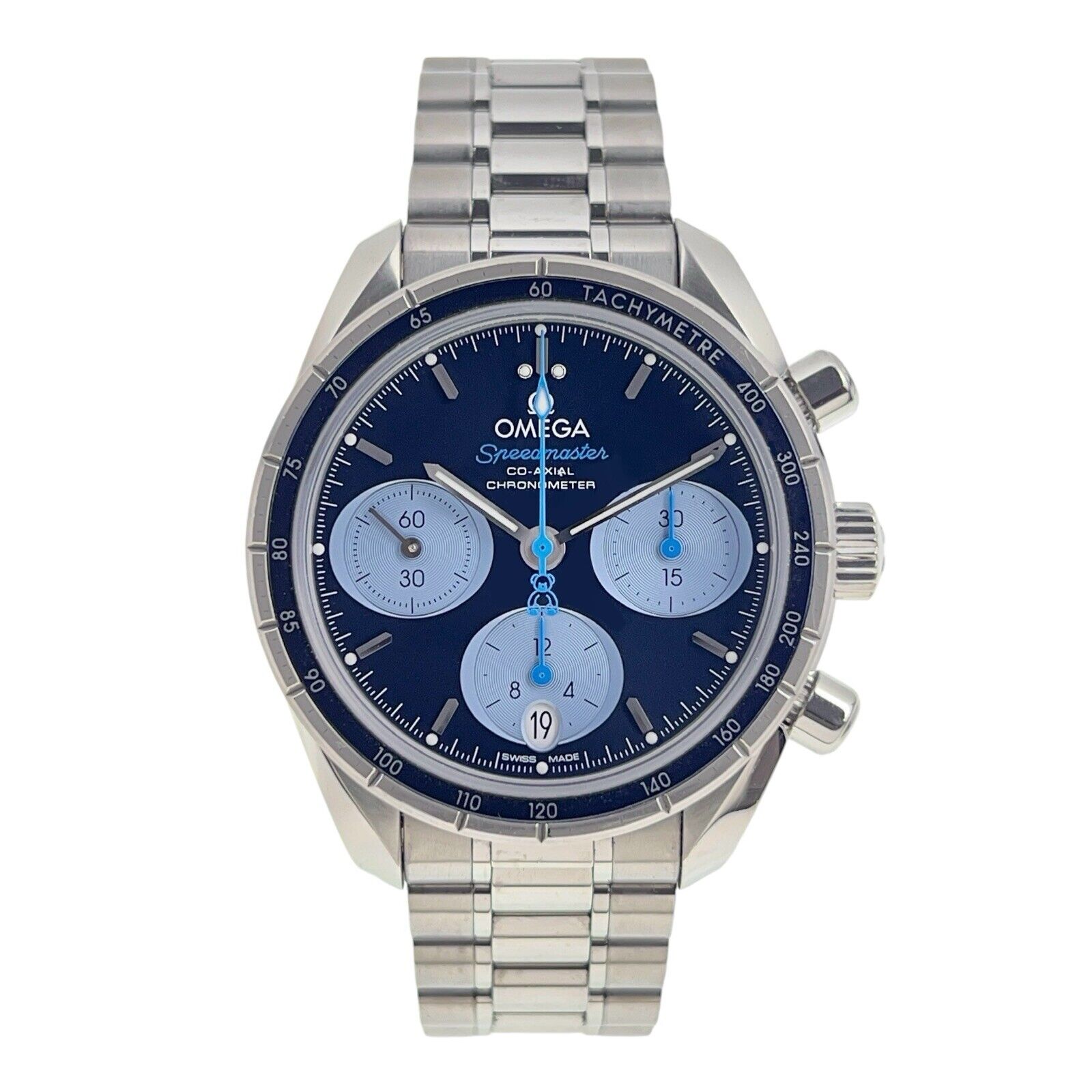 Omega speedmaster professional blue best sale