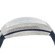 Franck Muller Vanguard Diamond Steel Blue Dial 45mm Auto Men's Watch V45 SC DT
