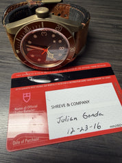 2016 Tudor Heritage 79250BM Black Bay Bronze 43 mm Automatic Men's Watch