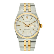 Rolex Oysterquartz Datejust Gold & Steel Silver Dial 36mm Quartz Men Watch 17013