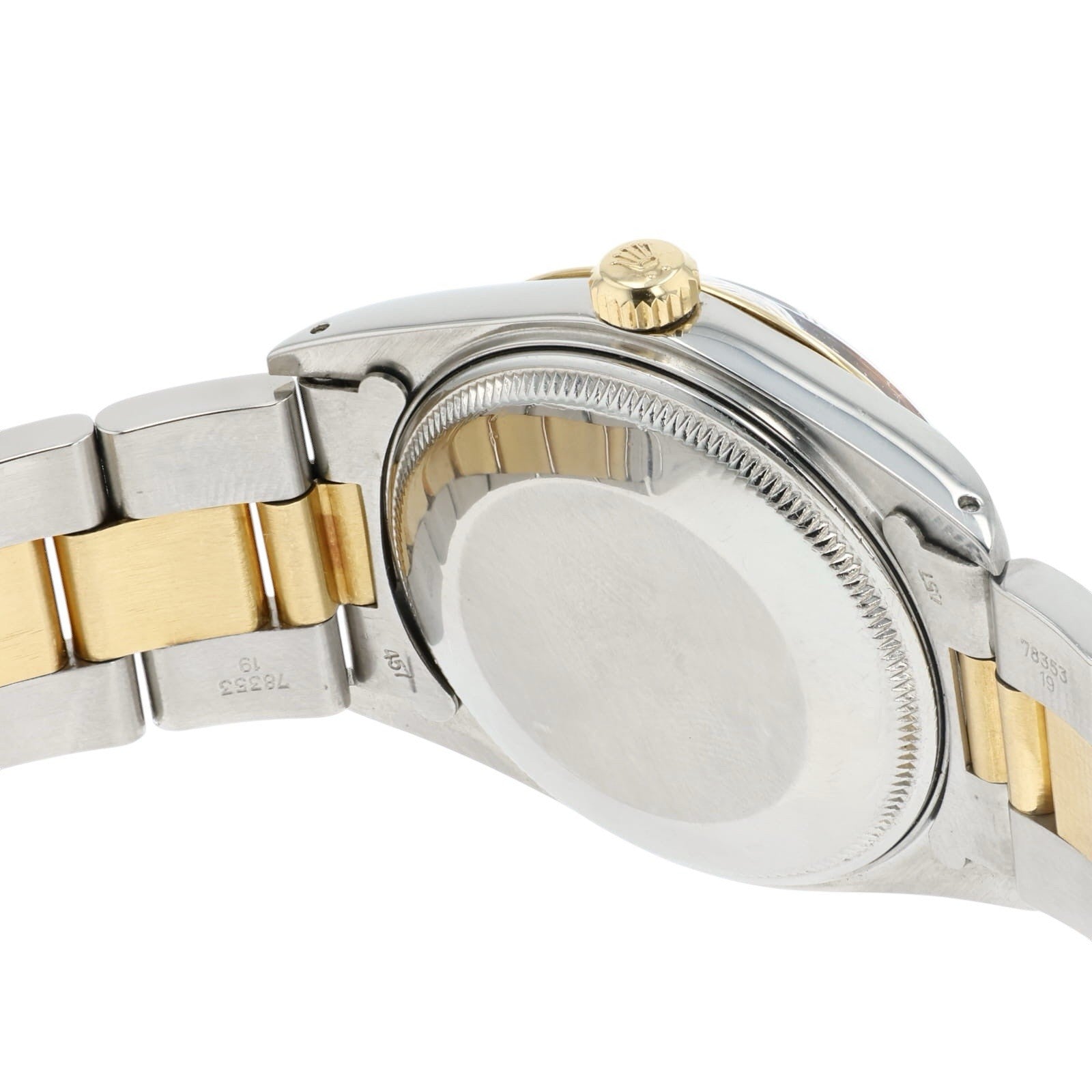 Rolex Oyster Perpetual Gold And Steel Black Dial 34mm Automatic Mens Watch 15003