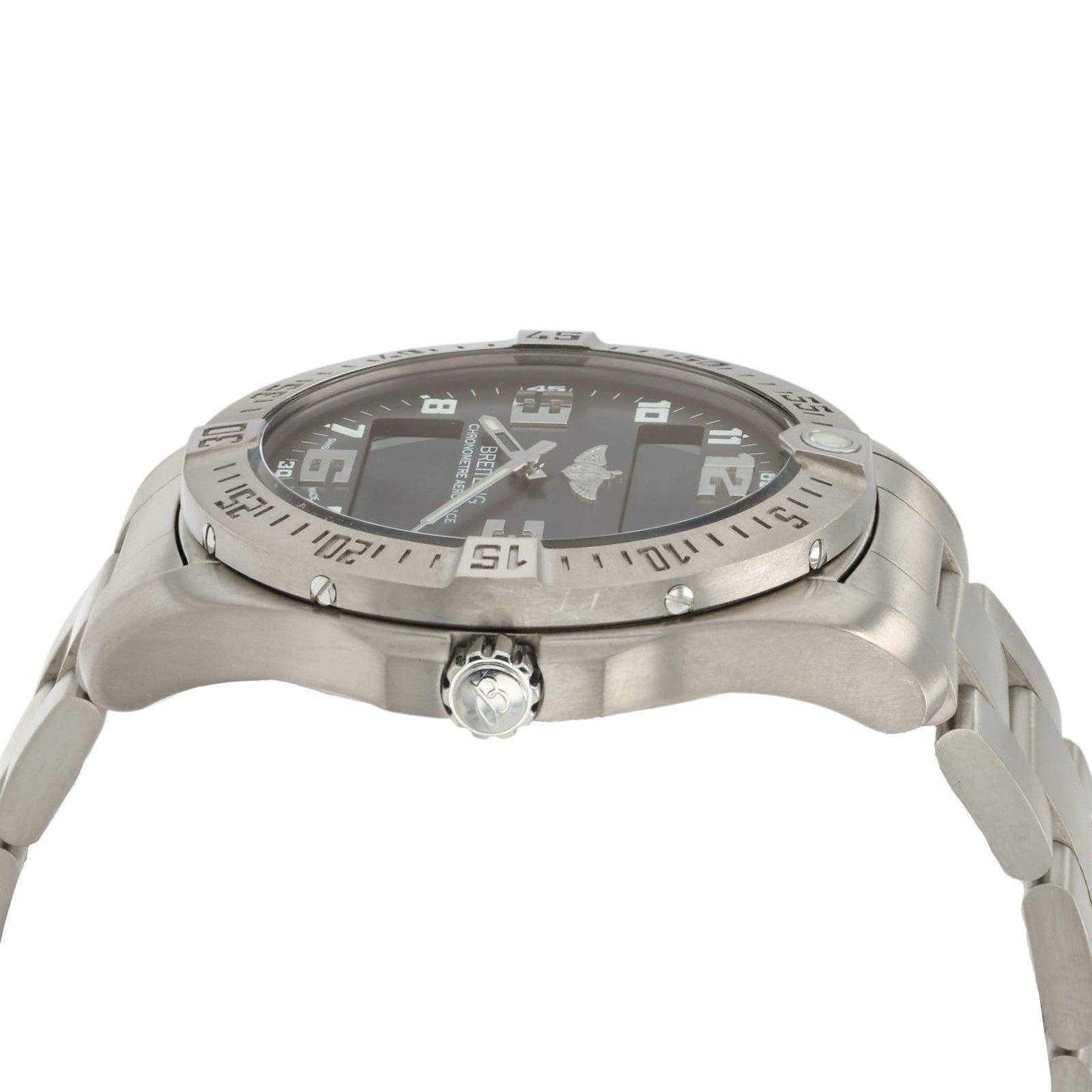 Breitling Aerospace Black Dial Titanium 43mm Quartz Movement Men’s Watch E79363