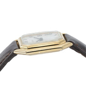 Cartier Cienture Steel-Gold Plated White Dial 30x32mm Manual Wind Unisex Watch