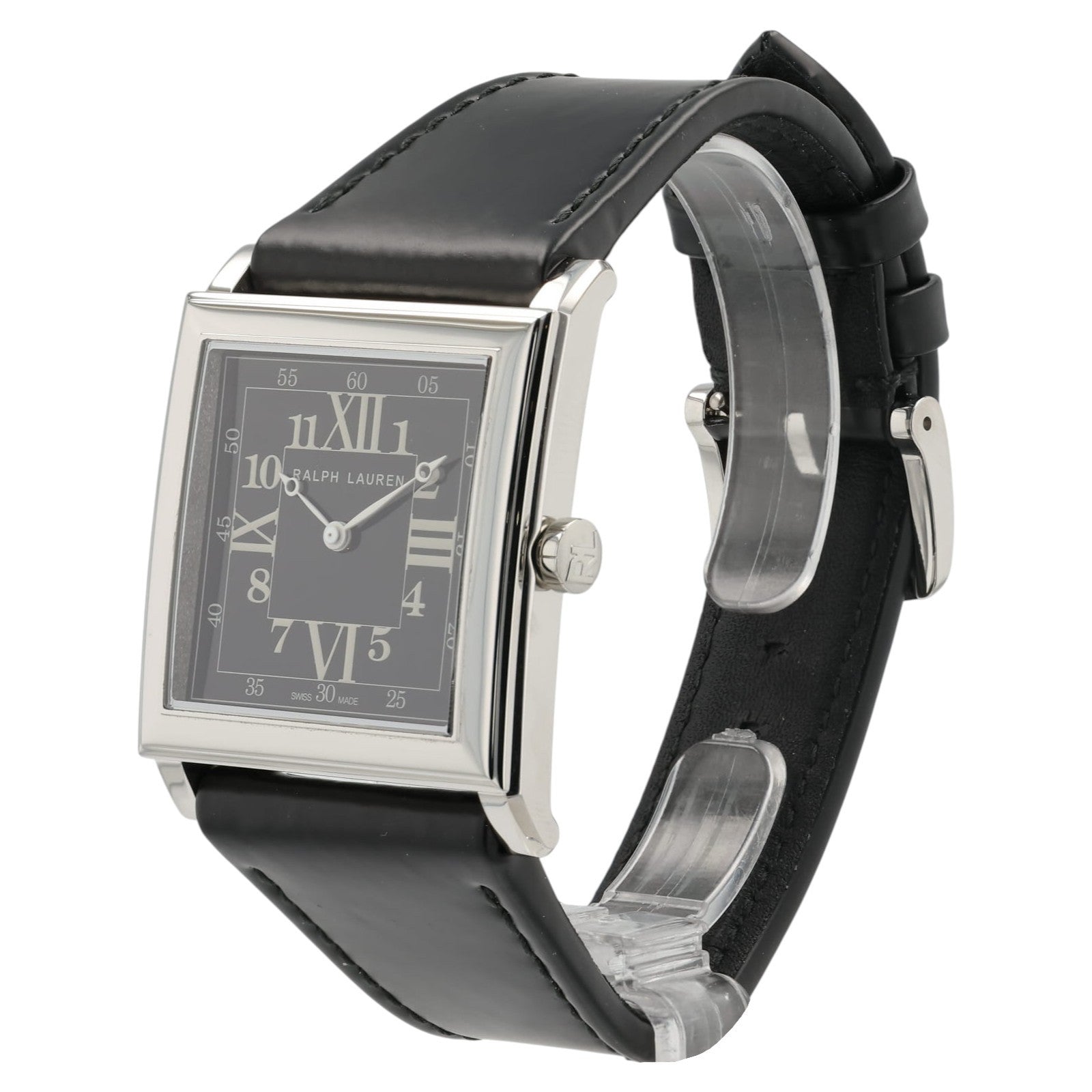 NEW Ralph Lauren 867 Black Dial Stainless Steel 35mm Automatic Men's Watch