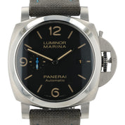 Panerai Luminor Marina 1950 Black Dial Steel 44mm Automatic Mens Watch PAM0132