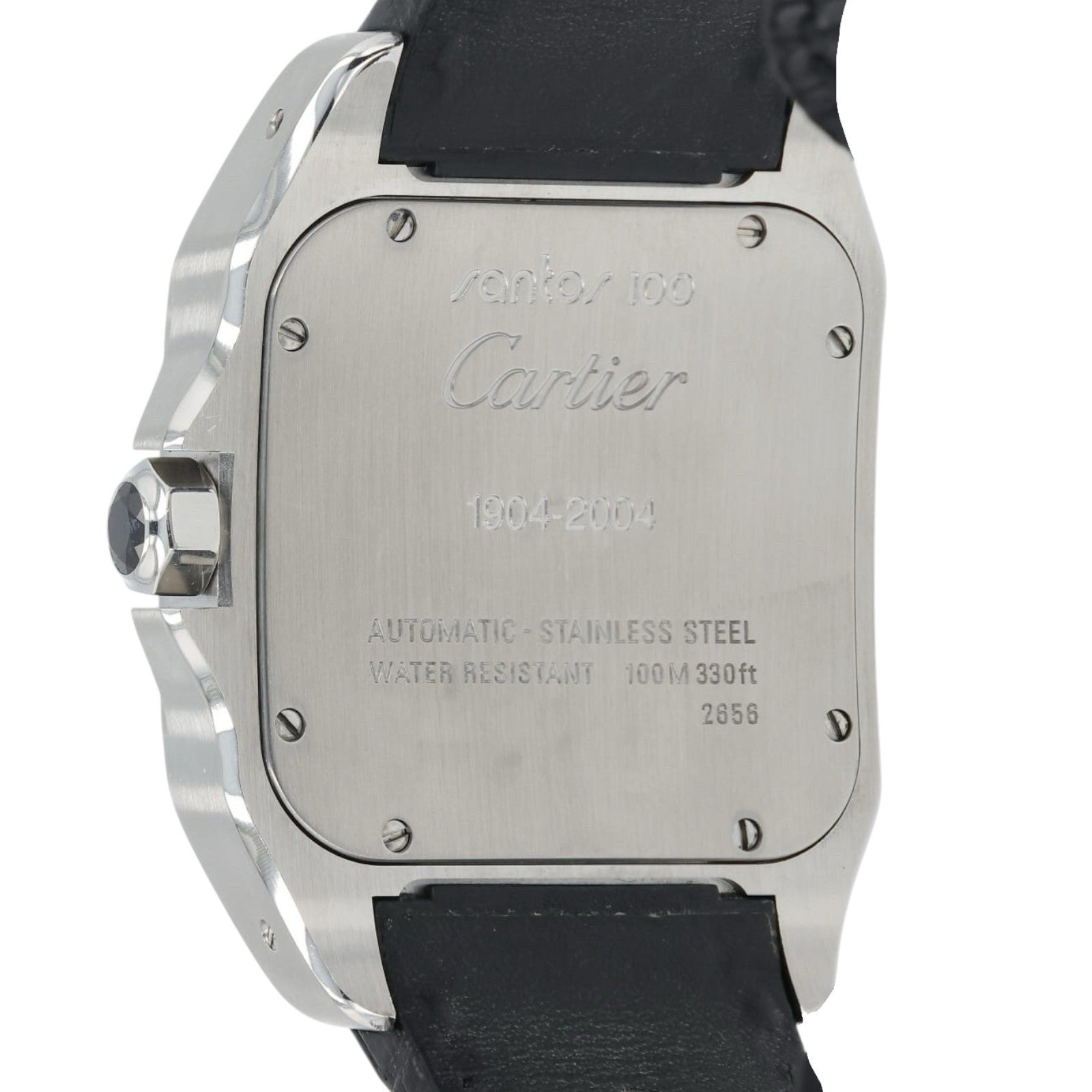 Cartier Santos Silver Dial Stainless Steel 38mm Automatic Men’s Watch W20076X8