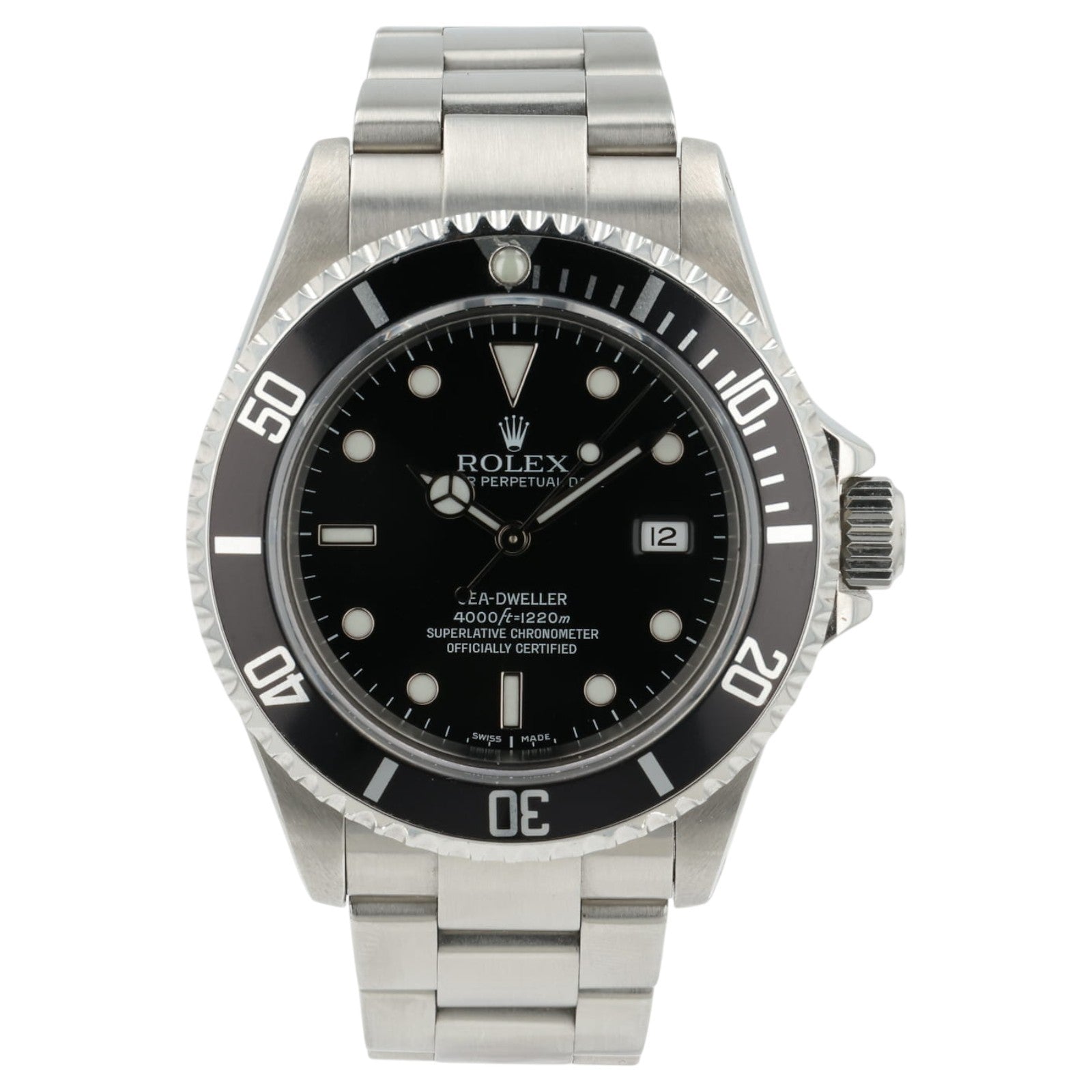 Rolex Sea-Dweller Black Dial Stainless Steel 40mm Automatic Men's Watch 16600