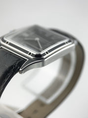 Cartier Santos Dumont Steel Black Dial 31mm Manual Wind Men’s Watch WSSA0046