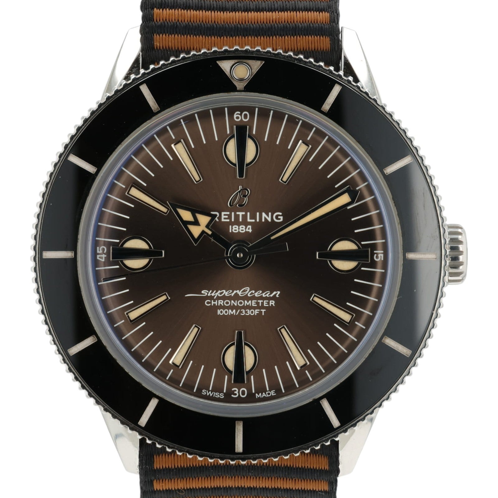 Breitling Superocean Outerknown Brown Dial Steel 42mm Automatic Mens A10370