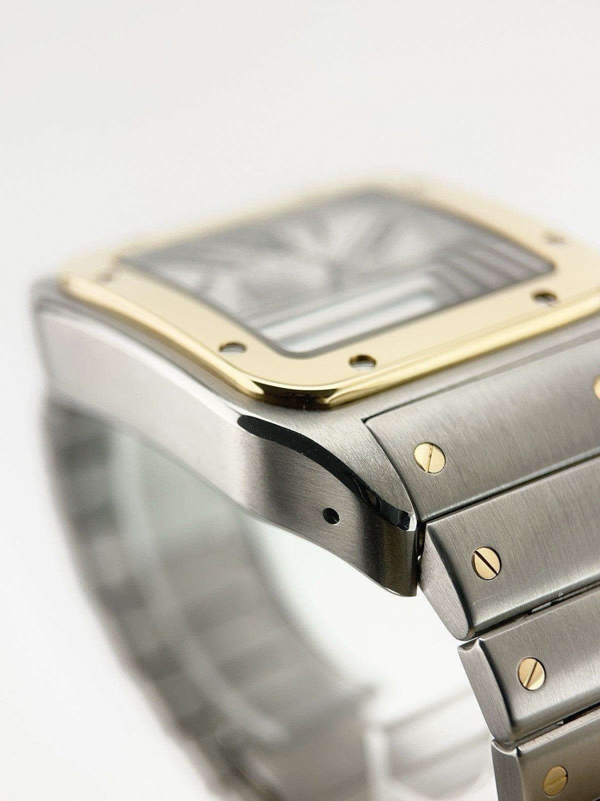 Cartier Santos XL Gold And Steel Silver Dial 38mm Automatic Men’s Watch W200728G