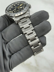 Tudor Black Bay Pro Stainless Steel GMT Men's Black Dial Watch 79470