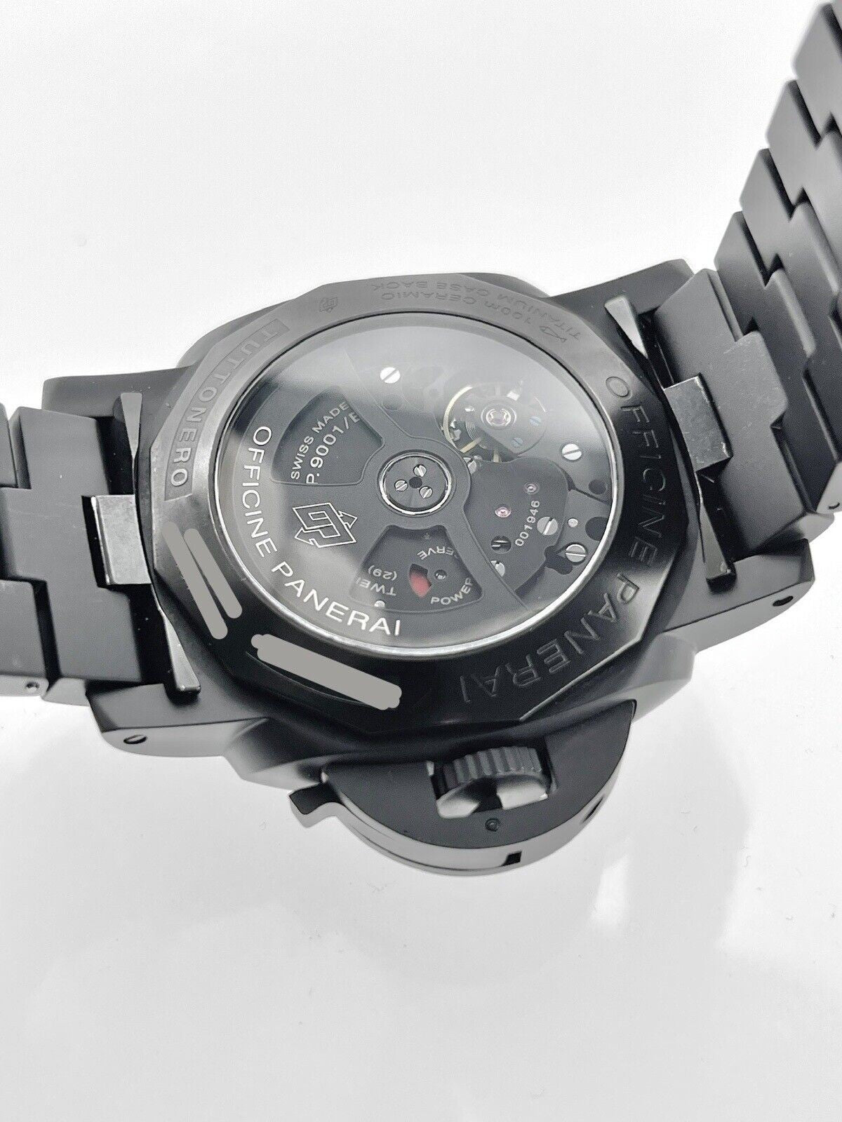 Panerai Ceramica Tuttonero Luminor GMT 1950 3 Days 44mm Auto Mens Watch PAM00438
