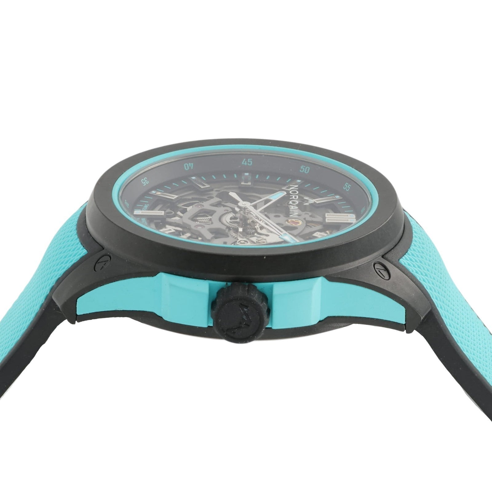 Norqain Wild One Blue Skeleton Dial Carbon 42mm Automatic Men's Watch NNQ3000