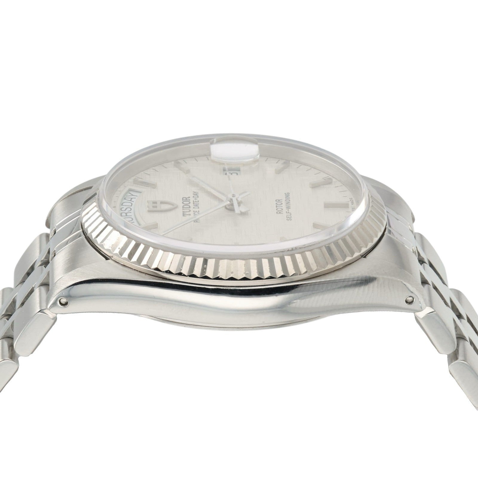 Tudor Prince Day-Date Silver Dial Stainless Steel 36mm Automatic Men’s 76214