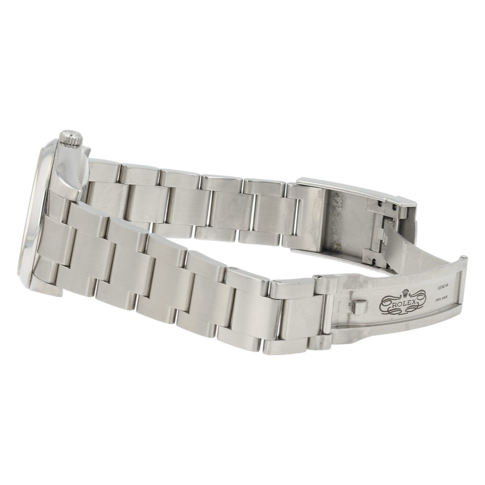 Rolex OP Silver Dial Stainless Steel 34mm Automatic Movement Men’s Watch 114200