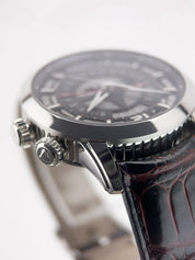 Vulcain Anniversary Heart Steel Silver & Black Dial 42mm Manual Watch 160128