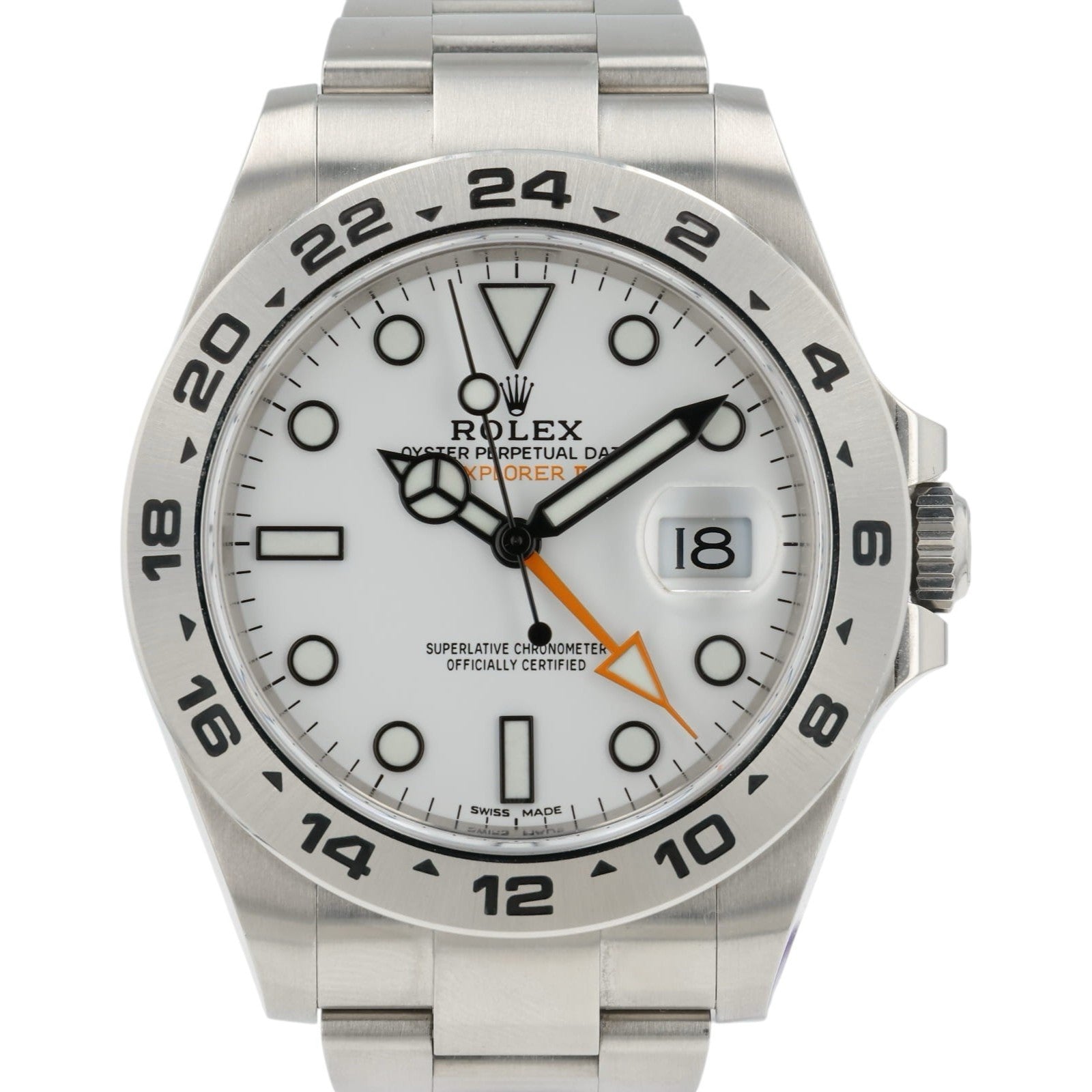 2019 Rolex Explorer II White Dial Steel 42mm Automatic Men’s Watch 216570