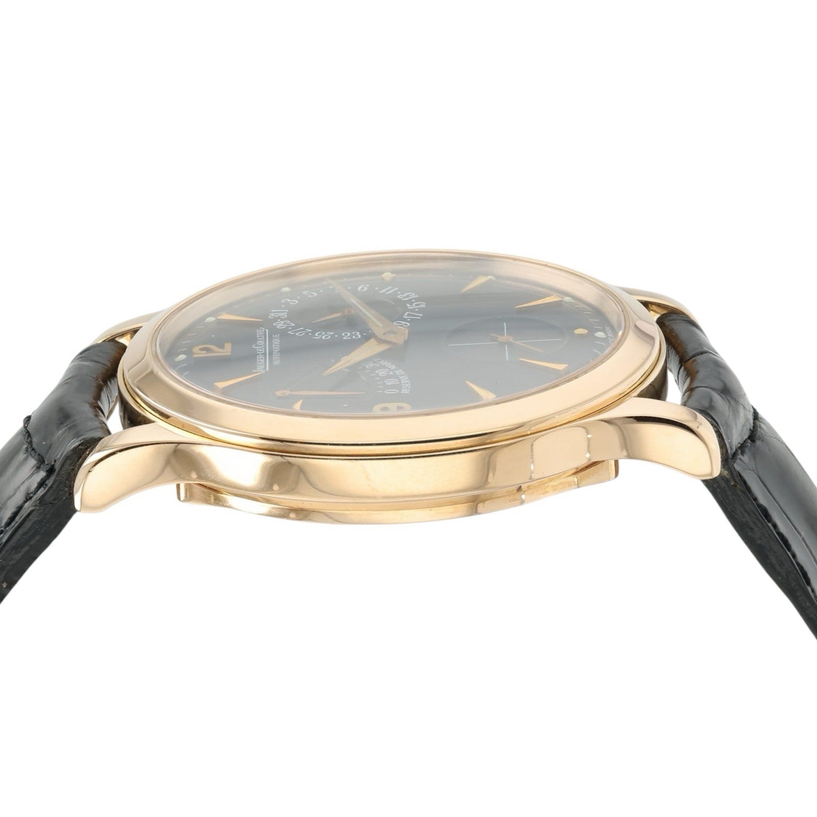 Jaeger-LeCoultre Master Control Black Dial 18k Rose Gold 37mm Mens 140.2.93.S