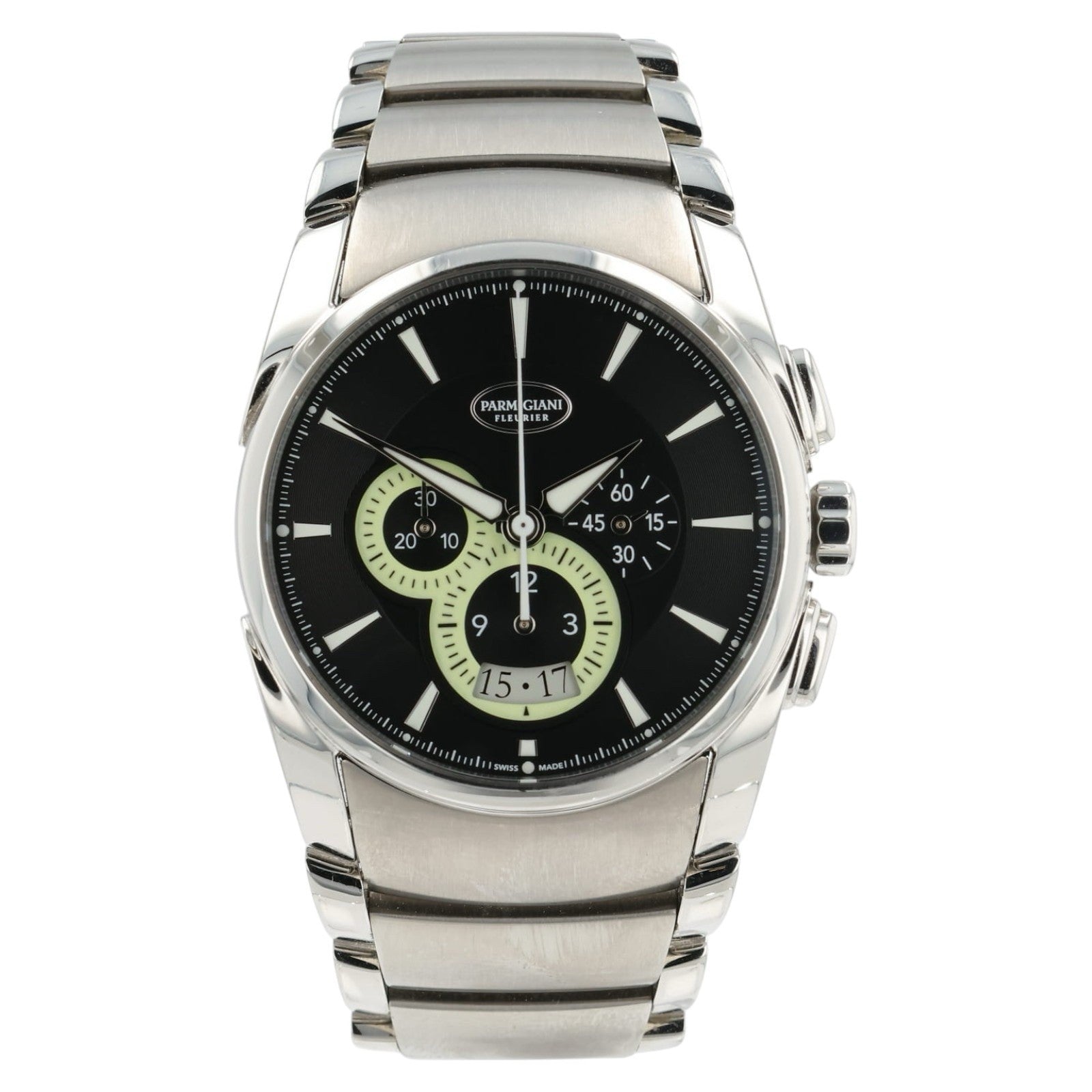 Parmigiana Fleurier Tonda Black Dial Steel 40mm Automatic Men’s Watch PFC274