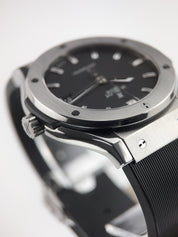 Hublot Classic Fusion Titanium Black Dial 45mm Automatic Mens 511.NX.1170.RX