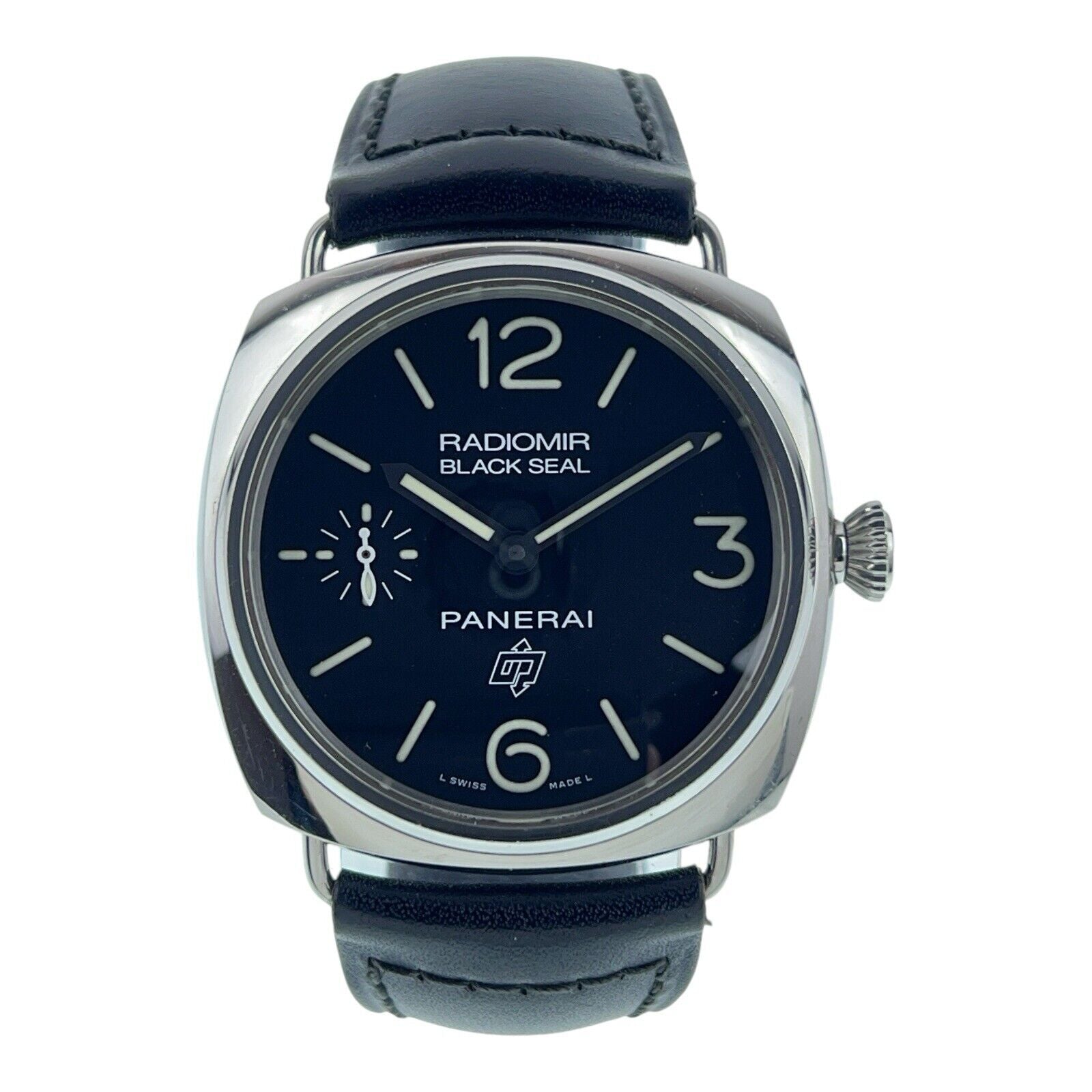 Panerai Radiomir Stainless Steel Black Dial 45mm Manual Wind Mens Watch PAM00380