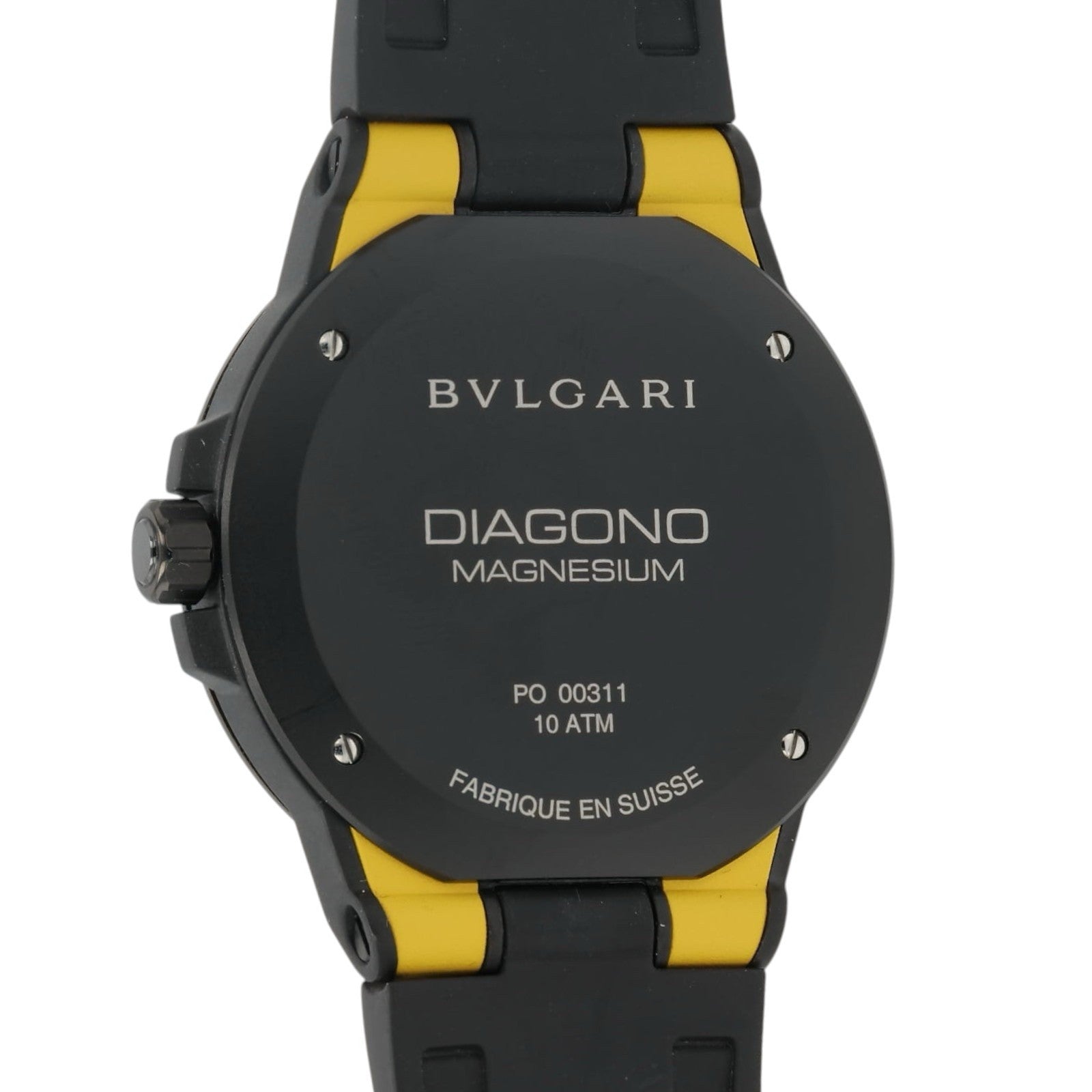 Bvlgari Diagono Magnesium Yellow Dial Steel 41mm Automatic Men’s Watch DG 41 SMC