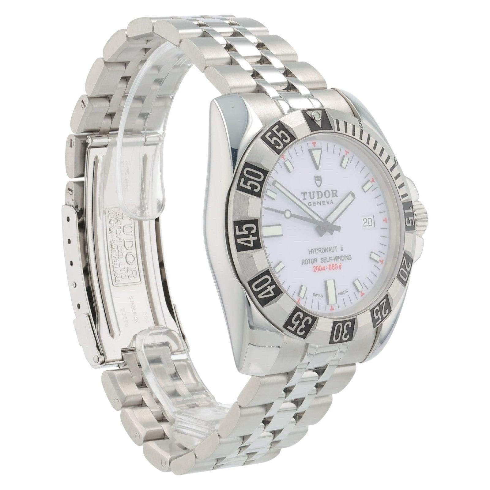 Tudor Hydronat II Stainless Steel White Dial 40mm Automatic Men’s Watch 20040