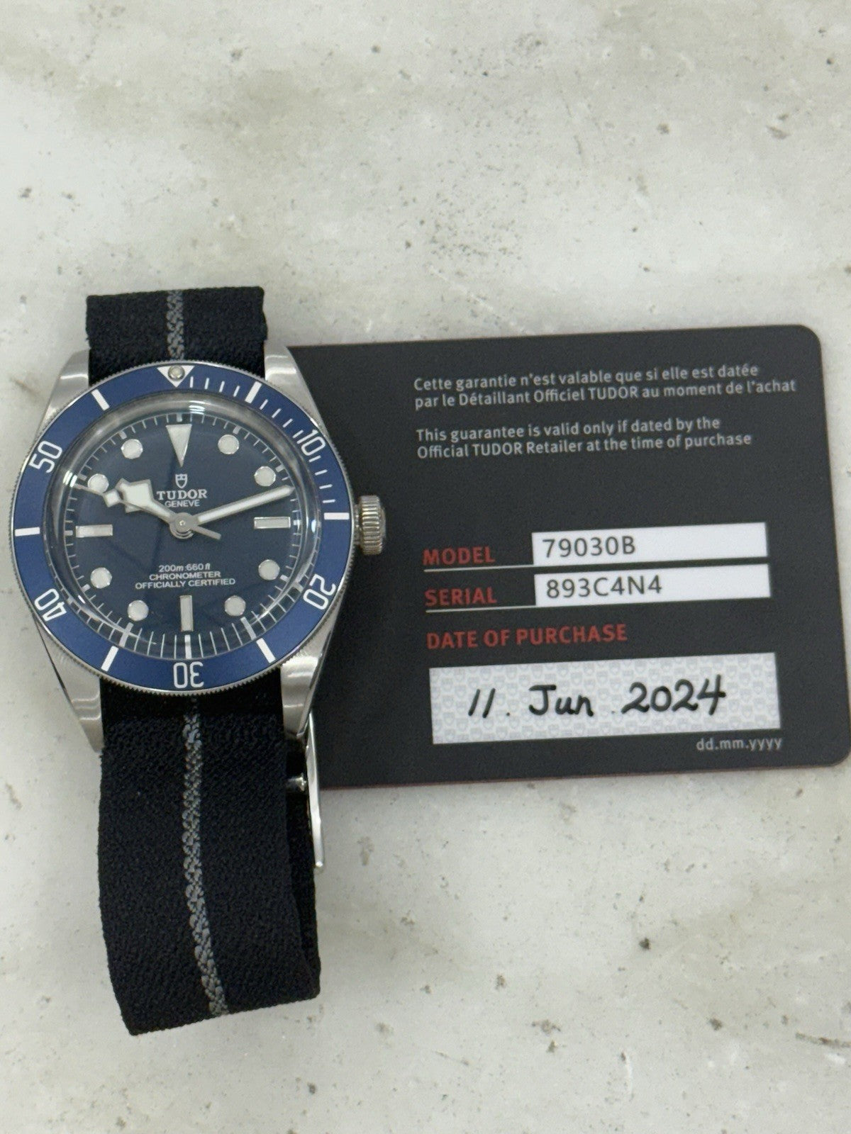 2024 Tudor Black Bay 58 Blue 79030B  Stainless Steel 39mm Automatic Watch - B/P