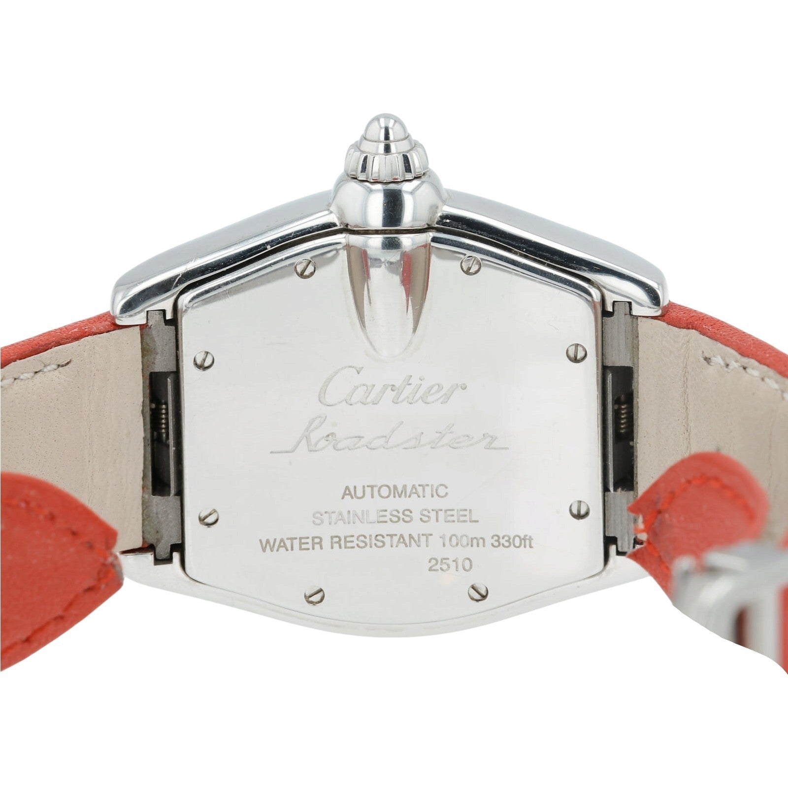 Cartier Roadster Silver Roman Dial Stainless Steel 38mm Automatic Mens W62025V3