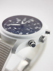 IWC Pilot Top Gun Chronograph Black Dial "Lake Tahoe" White Ceramic 44mm Watch