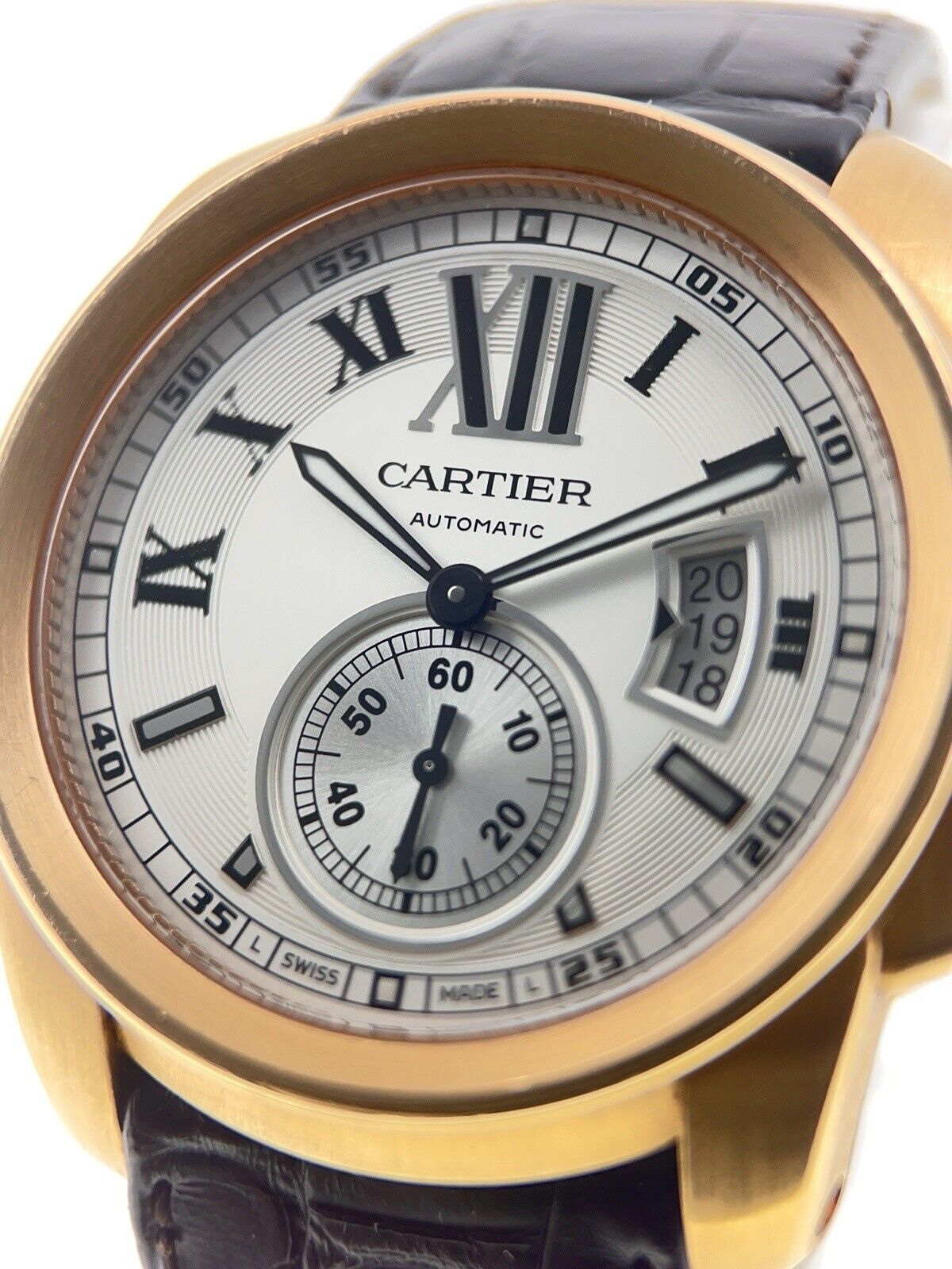 Cartier Calibre De Cartier 18k Rose Gold 42mm Automatic Men’s Watch W7100009