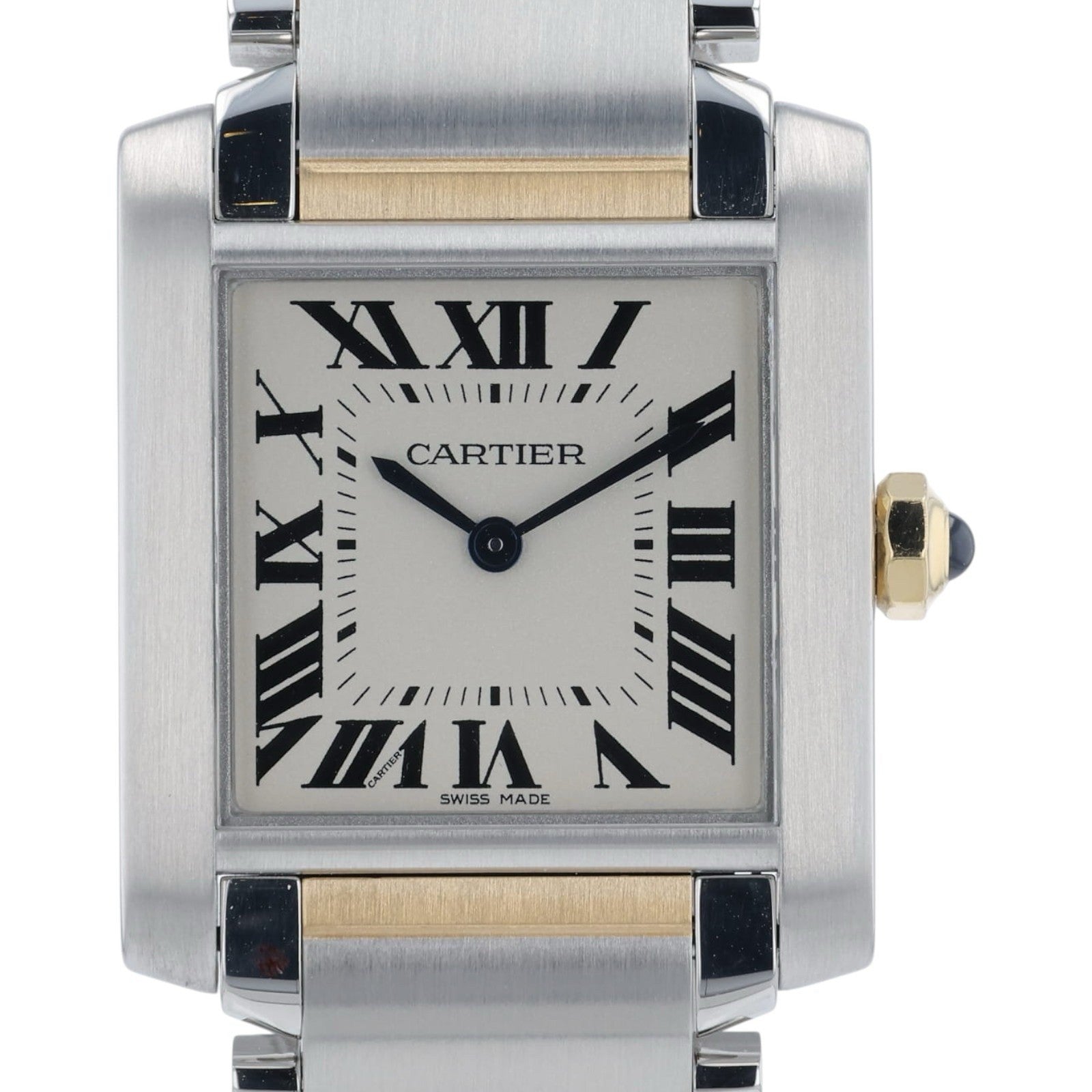 Cartier Tank Francaise Steel and Gold White Dial 25mm Quartz Women’s W2TA0003