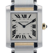 Cartier Tank Francaise Steel and Gold White Dial 25mm Quartz Women’s W2TA0003