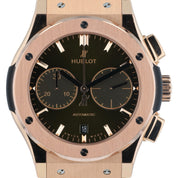 Hublot Classic Fusion 18k Rose Gold Green Dial 45mm Automatic 521.OX.8980.LR