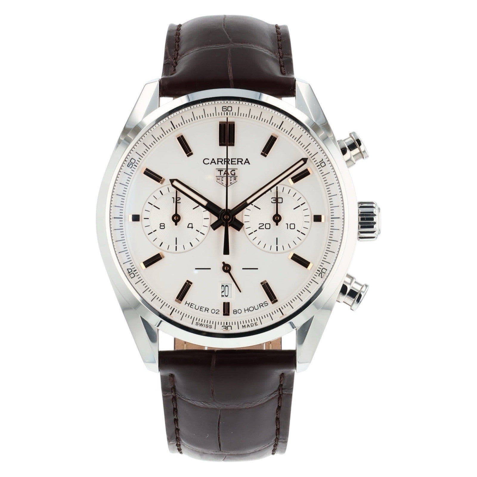 Tag Heuer Carrera White Dial Stainless Steel 42mm Automatic Men’s Watch CBN2013